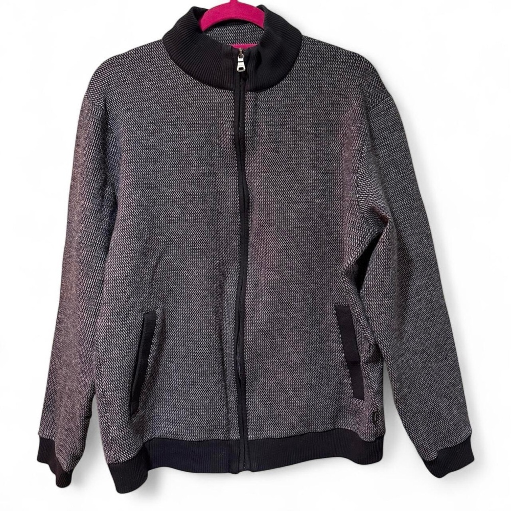 Hugo Boss Black and Gray Zip-Up Jacket